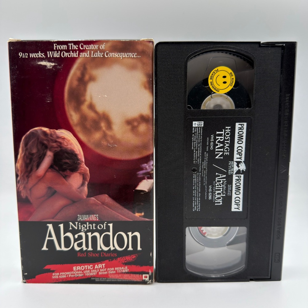 Red Shoe Diaries Night of Abandon / Hostage Train VHS Promo Screener 1997 Rare